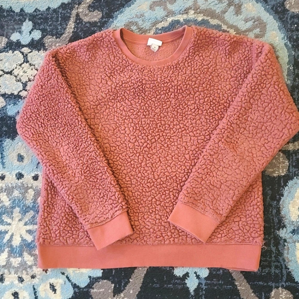 Sherpa crewneck sweater